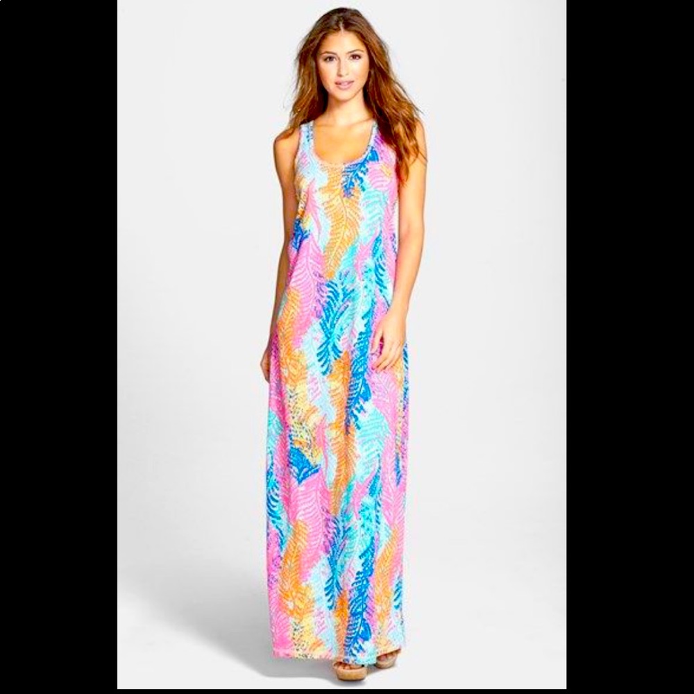 Lilly Pulitzer Maxi Dress in Electric Feel print